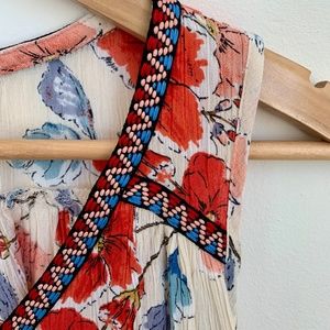 Breezy Floral Blouse with Embroidered Details